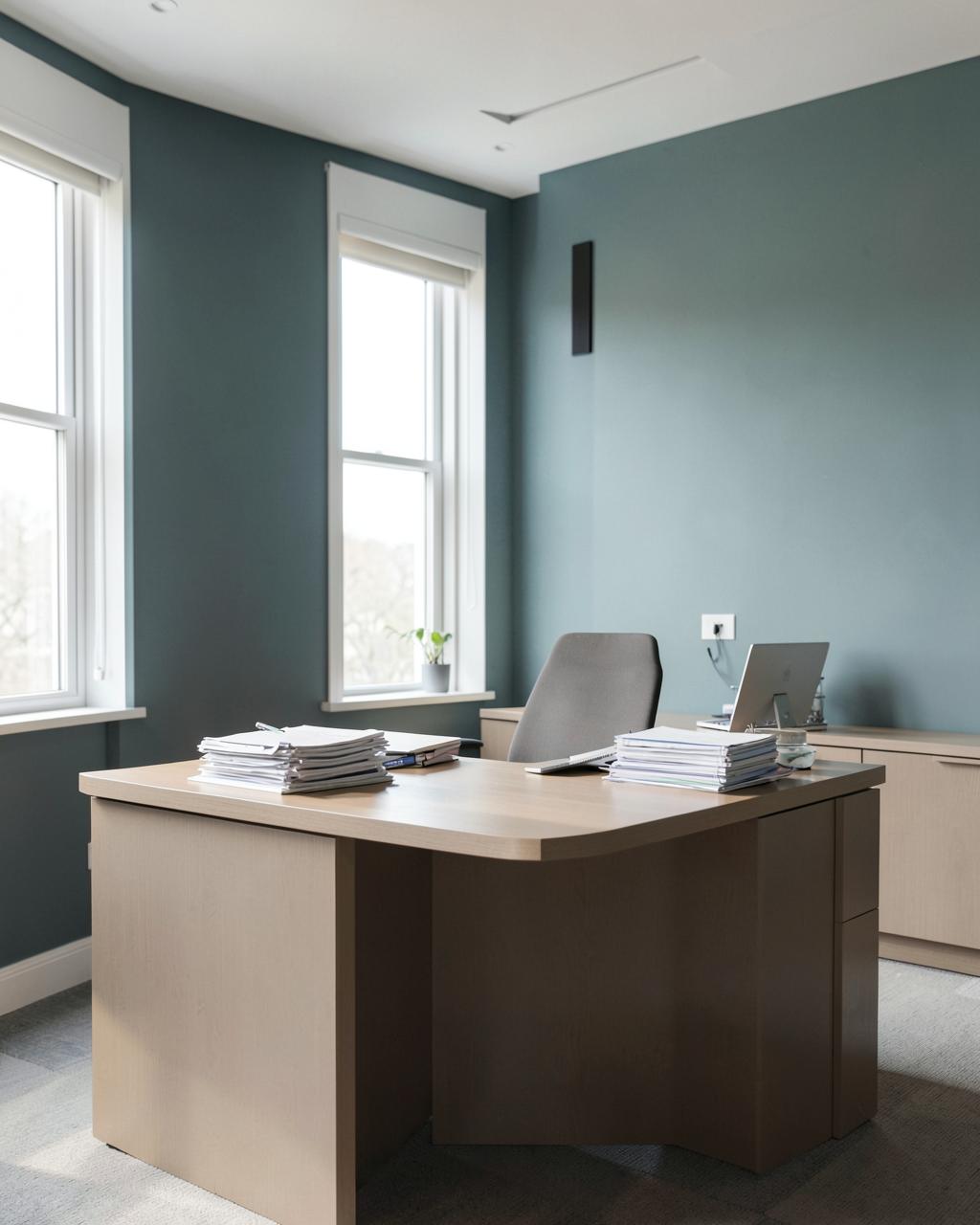 A calm and organized professional accounting office